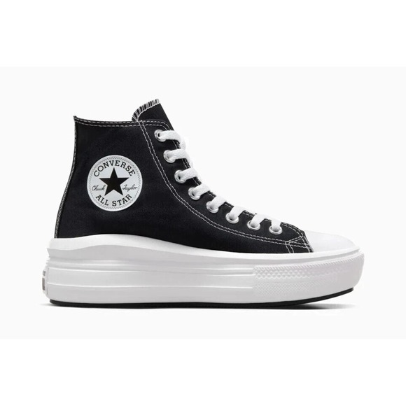 Converse Chuck Taylor All Star High Move Womens Shoes Black 568497C NEW‎ Sz 9 - Picture 3 of 5